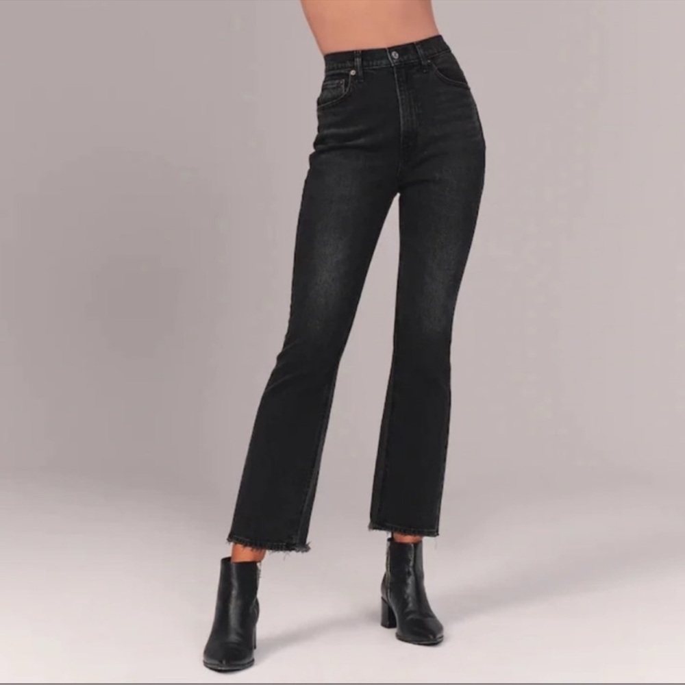 Abercrombie & Fitch The Kick Flare Ultra High Rise Jeans